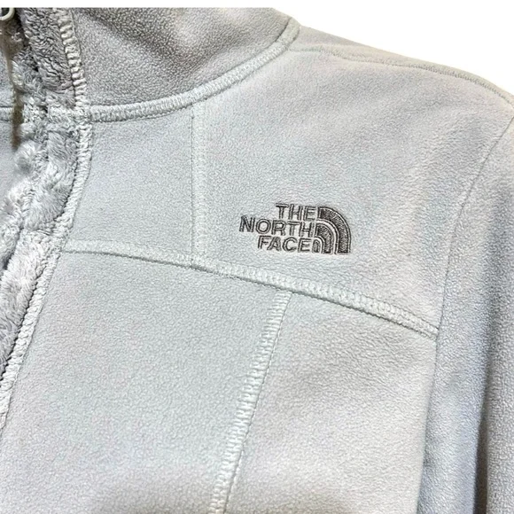THE NORTH FACE MORNINGSIDE FLEECE FULL ZIP JACKET SIZE M LIGHT GRAY - Picture 3 of 8